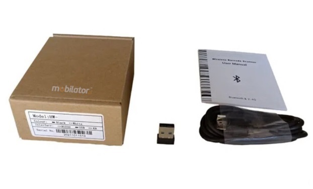 MobiScan H66W akcesoria kabel USB, adapter odbiornik USB dongle (2.4GHz RF wireless)