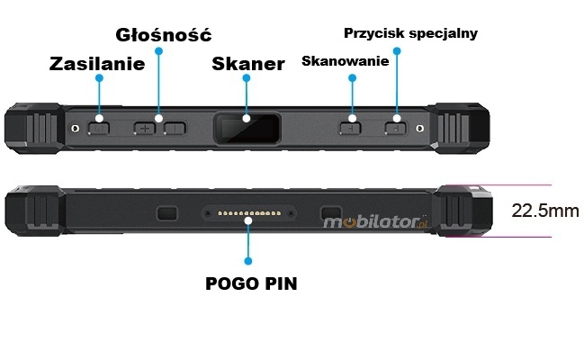 Mobipad 08DS-RTYF zcza do tabletu RJ45 / RS232 / USB / 2D 1 z 4 do wyboru
