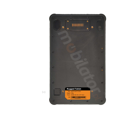 Przemysowy wodoodporny 8-calowy tablet z systemem operacyjnym Android 7.0, 4G, norm odpornoci IP65 oraz czytnikiem radiowym NFC - Mobipad 800ATS v.1