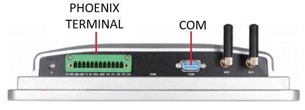 Mobitouch 101W-LF+2D Przemysowy komputer panelowy z RS232