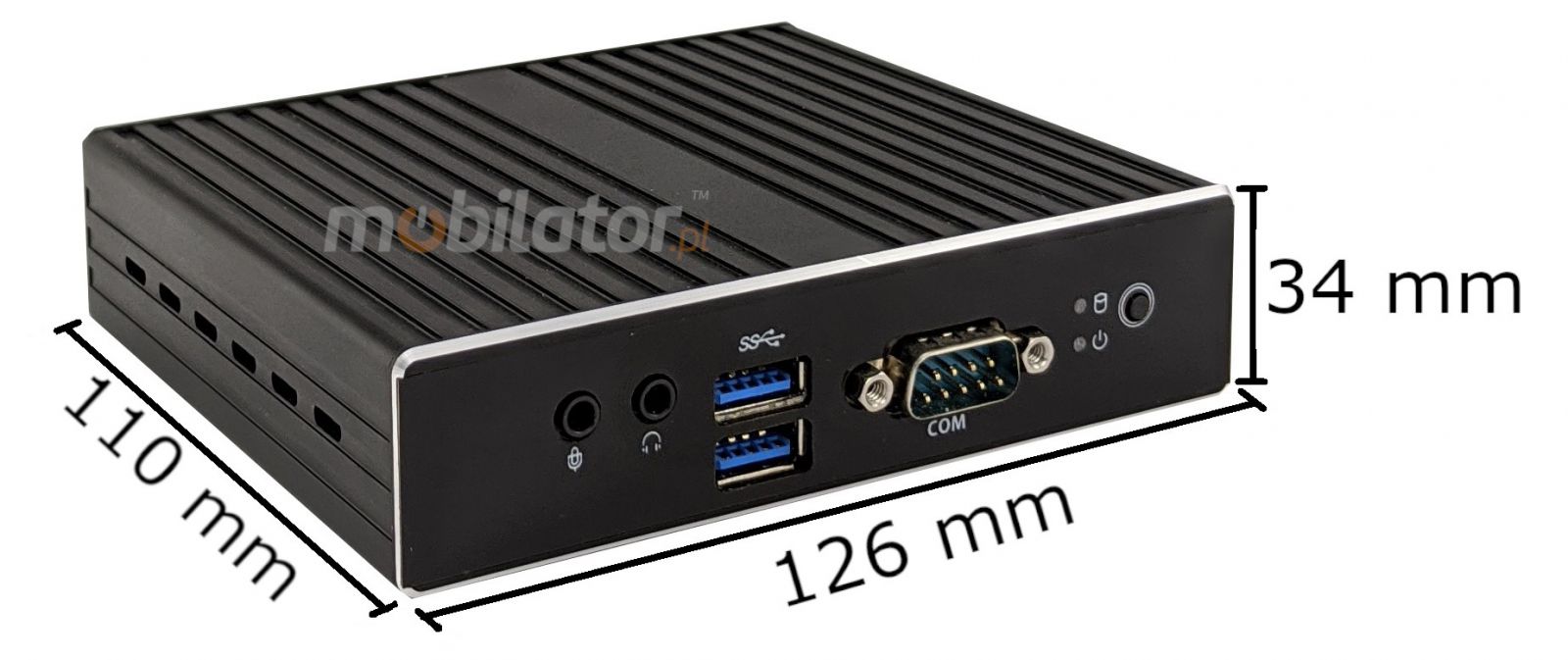 Polywell-Nano-N3350D wydajny szybki i niezawodny mini pc o niewielkich wymiarach