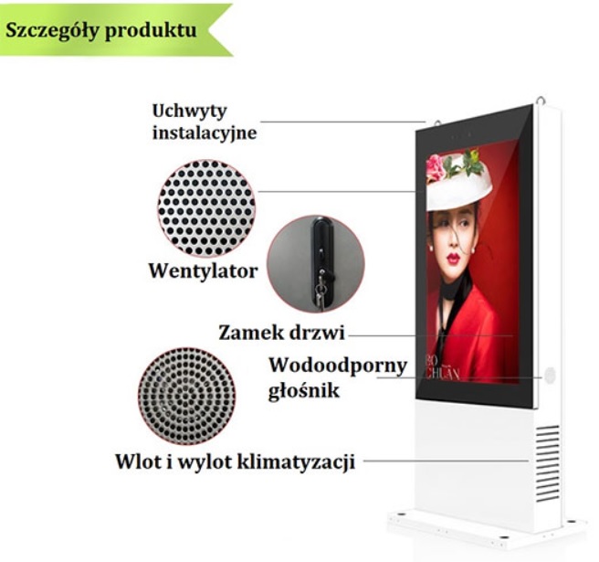 nomobi trex 65 cali Windows Uchwyty instalacyjne Wentylator Zamek drzwi Wodoodporny gonik Wlot i wylot klimatyzacji