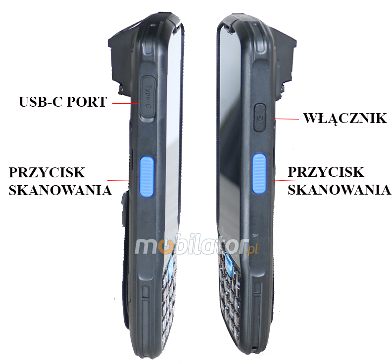 MobiPAD 7F – poręczny kolektor danych idealny dla przemysłu, lekki i wygodny, niewielki rozmiar, ze skanerem 2D, Wifi i Bluetooth, 2GB RAM, 16GB ROM