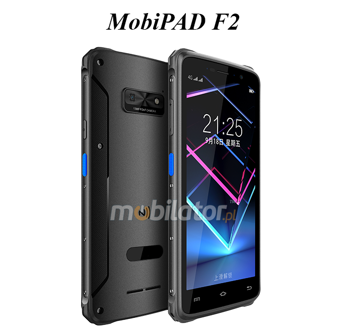 MobiPAD F2 - mobliny kolektor wstrzsoodporny przemysowy wytrzymay odporny smartfon NFC 4G IP65 