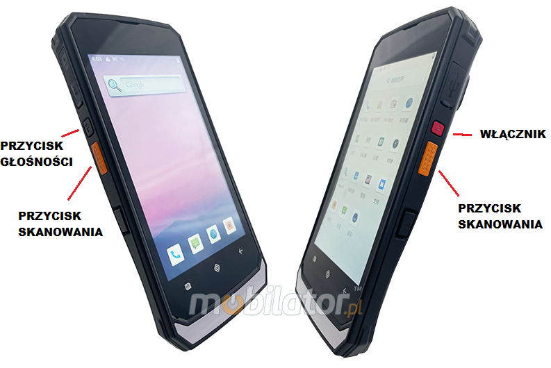MobiPAD V20 – wielofunkcyjny terminal danych z NFC i UHF RFID, wzmocniony smartfon przemysowy ze skanerem kodw kreskowych 2D, Wifi i Bluetooth, system Android, 4GB RAM, 64GB ROM