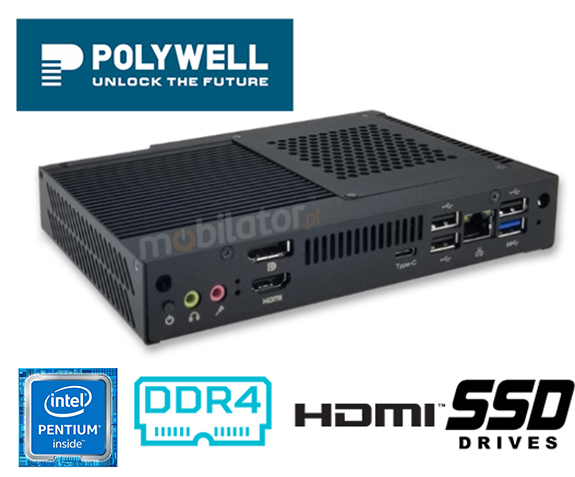 Polywell-Nano-H510A niezawodny szybki i wydajny mini pc w metalowej obudowie
