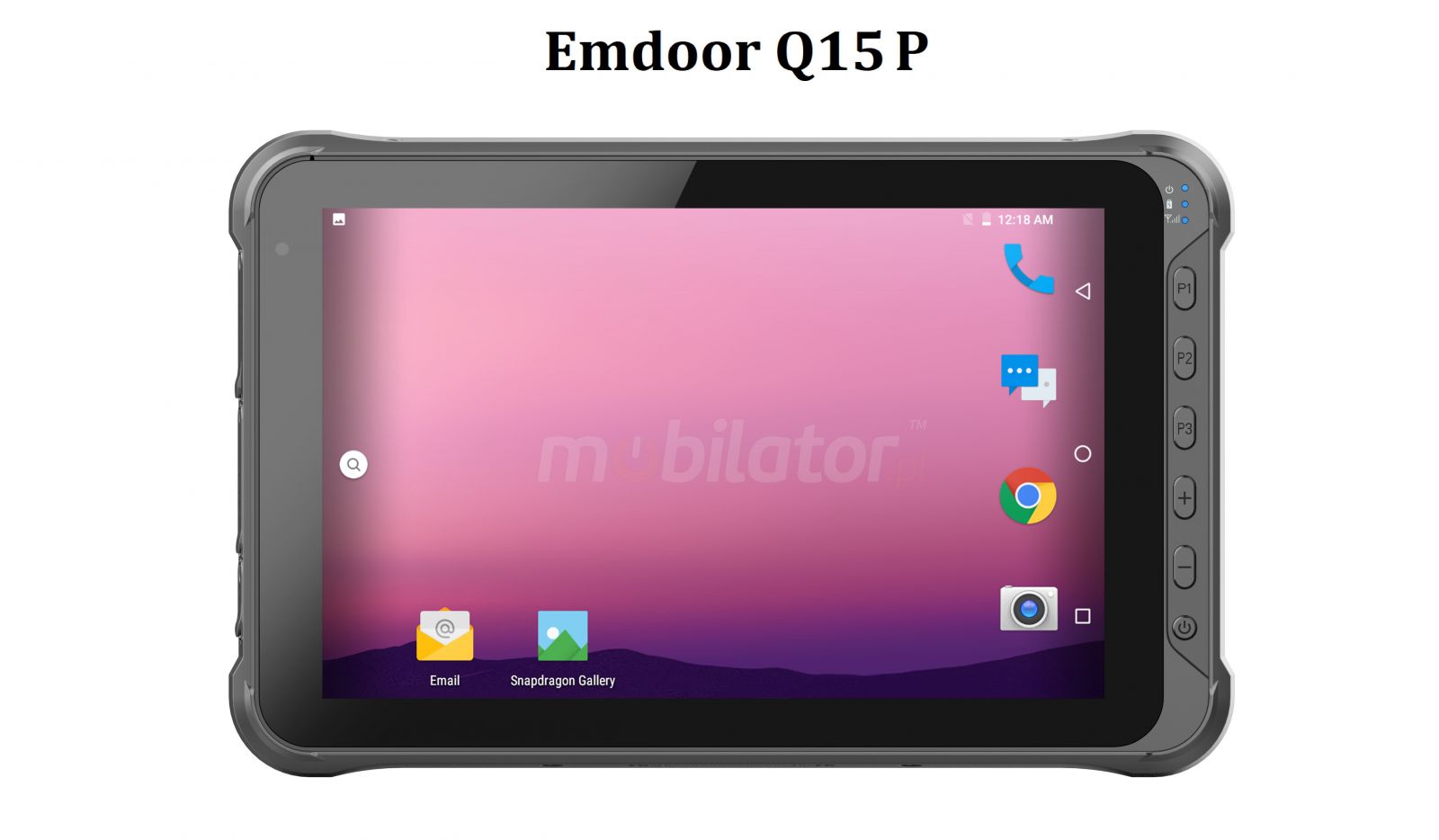 Emdoor Q15P v.3 - Odporny na upadki dziesiciocalowy tablet z Bluetooth 4.1, Androidem 10.0 GMS, 4GB RAM pamici, dyskiem 64GB, czytnikiem kodw 2D N3680 Honeywell, NFC  i 4G 