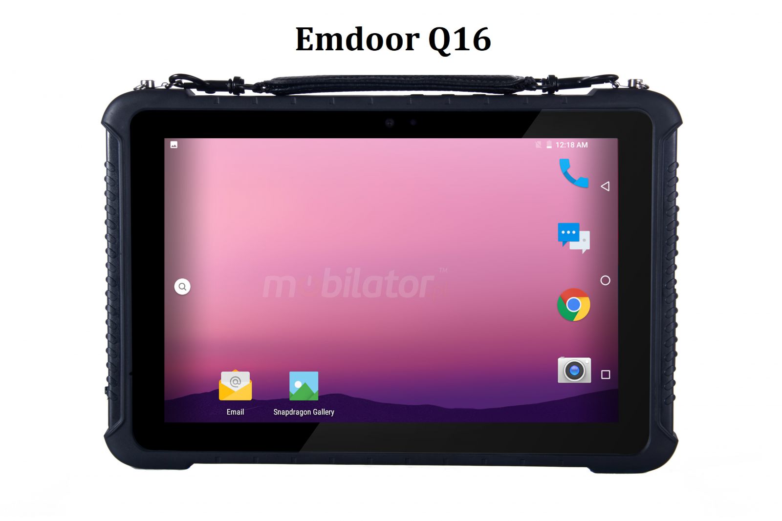 Emdoor Q16 v.4 - przemysowy wododporny tablet z Androidem 9.0 oraz NFC, AR Film, dyskiem 64GB i 4GB RAM, norm IP65, BT 4.1