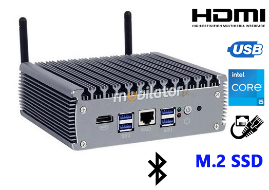 yBOX-X56-(6LAN)-I5 Uniwersalny komputer przemysowy, 6 LAN, Wifi, 16GB RAM, 512GB M.2 SSD