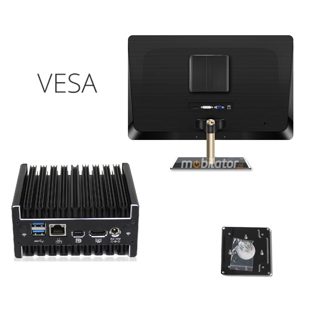 uchwyt VESA, wiele możliwości montażu małego komputera