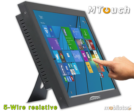 MTouch Industrial Przemysowy PanelPC MobiBOX 19   Komputer panelowy Panel PC  Przemysowy komputer panelowy Ekran rezystancyjny 5 wire resistive wywietlacz 19 cali mobilator.pl New Portable Devices Windows RS-232 COM VGA HDMI Intel Celeron 