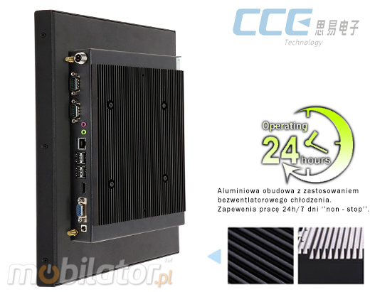 Industial Touch PC CCETouch CT15-PC Komputer panelowy Panel PC Norma odpornoci IP54 Przemysowy komputer panelowy Ekran rezystancyjny 5 wire resistive wywietlacz 15 cali mobilator.pl New Portable Devices Windows RS-232 COM 