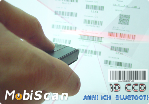 MobiScan MS-Mini 1 Bluetooth 3.0 MOBISCAN MINI1 Skaner 1D CCD Bezprzewodowy Bluetooth 3.0 Porczny MobiSCAN  Kompatybilny Windows Android IOS mobilator.pl New Portable Devices Mobilne Skanery kodw kreskowych MINI