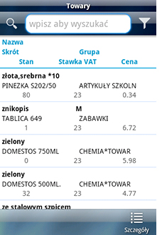 sprzeda android google play lista magazyn sprzedawca mobilny mobilna
