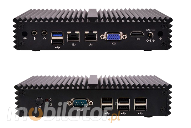 Komputer Przemysowy Fanless MiniPC mBOX Q190SE v.2 mobilator ssd intel celeron