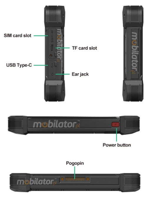 android wydajny przemysowy tablet wodoodporny pyodporny odporny wytrzymay