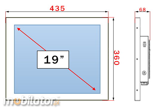 Industial Touch PC CCETouch CT17-PC Komputer panelowy Panel PC Norma odpornoci IP65 Przemysowy komputer panelowy Ekran rezystancyjny 5 wire resistive wywietlacz 17 cali mobilator.pl New Portable Devices Windows