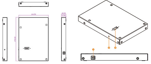 wymiary stacja adowania winmate m700d