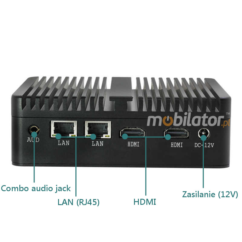MiniPC yBOX-X30 Lekki Mały Komputer Złącza LAN HDMI Zasilanie mobilator pl