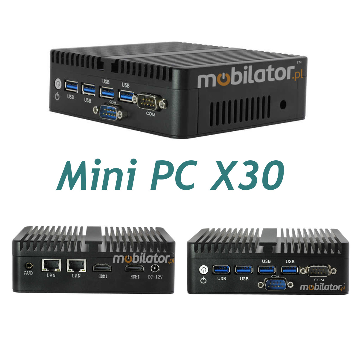 MiniPC yBOX-X30 Bezwentylatorowy Mały Komputer mobilator pl