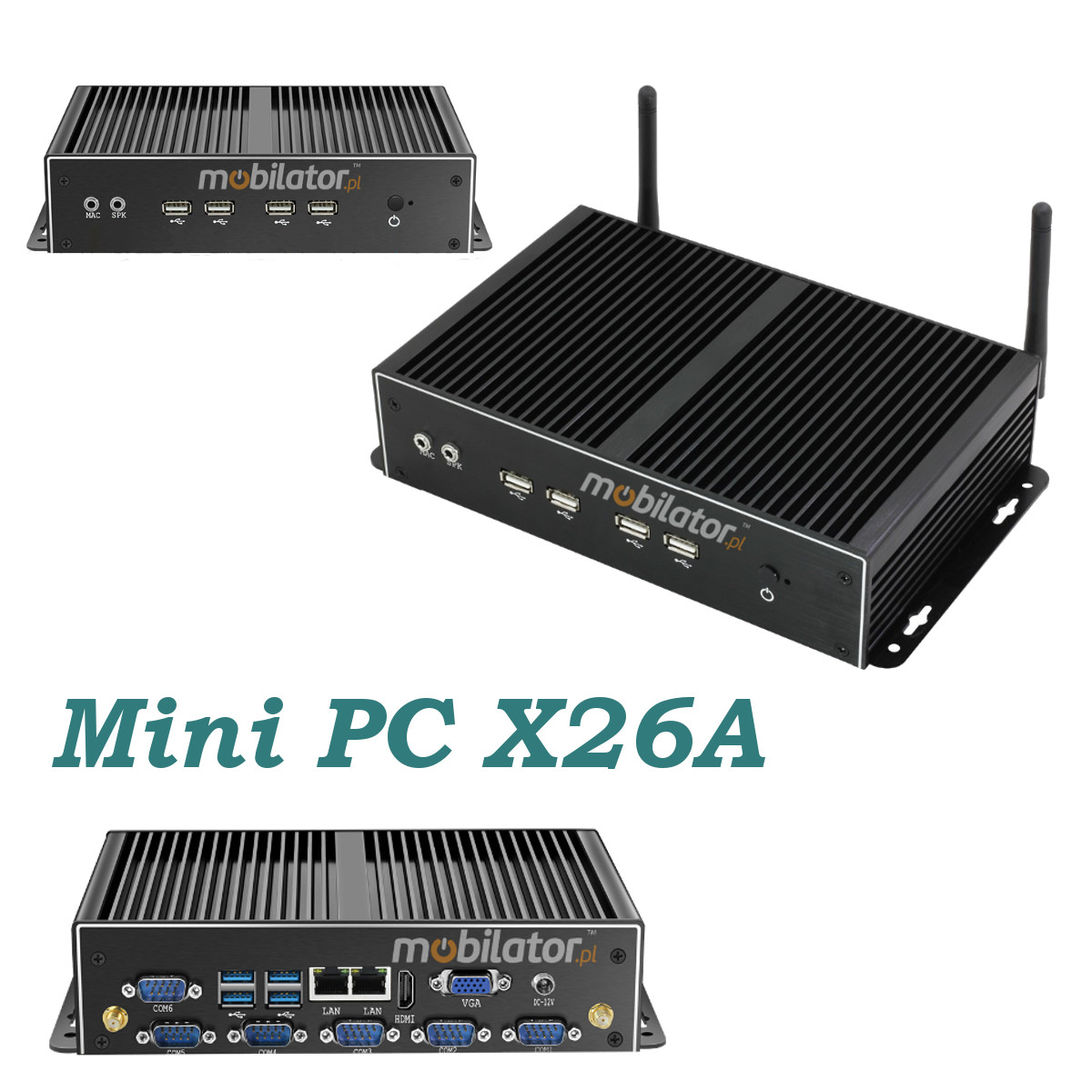 MiniPC yBOX-X26A Bezwentylatorowy May Komputer mobilator pl