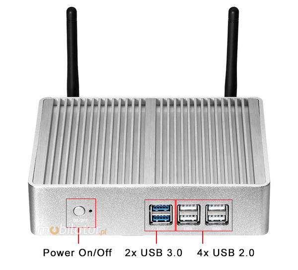 May komputer przemysowy bezwentylatorowy - chodzony pasywnie - z procesorem i3-6100U - MiniPC yBOX - 32X - i3 6100U intel core mobilator pl nowy szybki