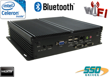 Komputer Przemysowy Fanless MiniPC IBOX-J1900B High (WiFi + Bluetooth)