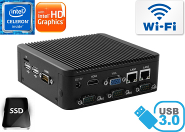 Przemysowy Komputer Fanless MiniPC Nuc IBOX-501 N1-B v.3