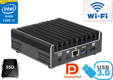 Przemysowy Komputer Fanless MiniPC IBOX-Core I3-4030U-NUC1 v.3