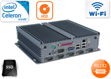 Przemysowy Komputer Fanless MiniPC IBOX-206(1037UL1) v.4