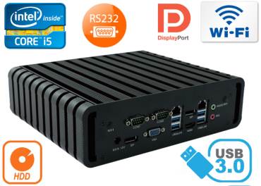 Przemysowy Komputer Fanless MiniPC IBOX-QM87 i5 (LPT i GPIO) v.2