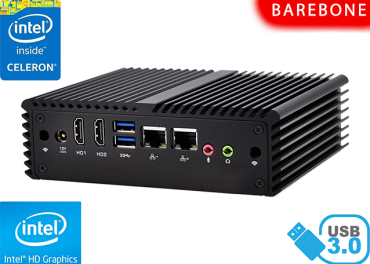 Komputer Przemysowy Fanless MiniPC mBOX Nuc Q410S v.Barebone