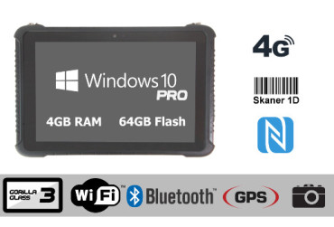 Wzmocniony wodoszczelny tablet przemysowy Emdoor I16H NFC 1D 4G 4GB RAM 64GB ROM - Win 10 Pro Licencja