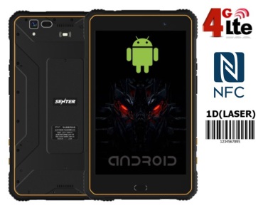 Senter S917 v.4 - Wodoodporny Tablet Przemysowy na produkcj z Androidem 8.1, czytnikiem NFC oraz laserowym skanerem kodw kreskowych 1D Honeywell N4313