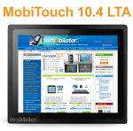 MobiTouch 104LTA - 10.4 cala dotykowy przemysowy komputer panelowy z systemem Android i norm IP65 na cz przedni obudowy - zdjcie 1