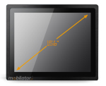 MobiTouch 173LTA - 17.3 cali wytrzymay przemysowy komputer panelowy z ekranem dotykowym, systemem Android i norm IP65 na cz przedni obudowy - zdjcie 3