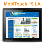 MobiTouch 19LTA(Wide) - 19 cali wytrzymay przemysowy komputer panelowy z dotykowym ekranem, systemem Android i norm IP65 na cz przedni obudowy - zdjcie 1