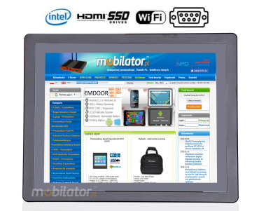 Dotykowy bezwentylatorowy komputer panelowy CCETouch CTPC150RD3 v.3