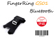 FingerRing GS01 v.1 - mini skaner 1D (Mindeo UE966) + uchwyt w formie rekawicy - czytnik wytrzymay na upadek, wodoodporny mini skaner kodw kreskowych 1D z norm IP65 (USB, Bluetooth)