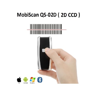 MobiScan QS-02D - Pyoodporny (IP65) skaner przemysowy z moduem Bluetooth 4.0 oraz bateri 1000 mAh