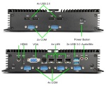 bBOX i7-4500U v.4 - Komputer przemysłowy z czterema kartami sieciowymi LAN oraz sześcioma portami COM - zdjęcie 1