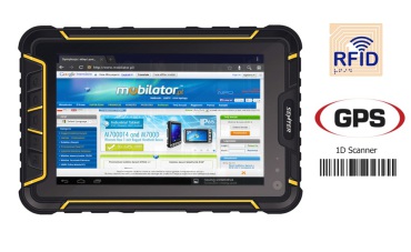 Senter ST907V2.1 v.4 - Tablet przemysowy z norm IP67 oraz NFC, 4G LTE, Bluetooth, WiFi i skanerem 1D Zebra EM1350