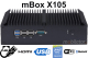 mBox X105 v.6 - wytrzymaly Mini PC z dyskiem HDD o pojemnoci 500GB / 16GB RAM / Wifi + Bluetooth / 2 porty HDMI (6x RS-232, 4x USB 3.0)