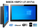 BiBOX-156PC1 (i7-3517U) v.7 - Panelowy komputer z dotykowym ekranem, WiFi, 8GB RAM z dyskiem HDD (500 GB) oraz Bluetooth