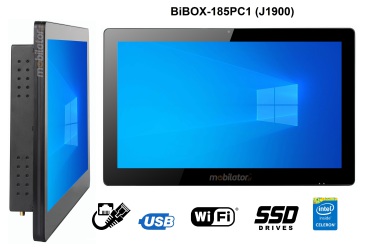 BiBOX-185PC1 (J1900) v.1 - Przemysowy komputer panelowy z WiFi, speniajcy normy odpornoci IP65 na ekran