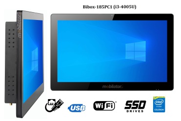 BiBOX-185PC1 (i3-4005U) v.1 - Przemysowy komputer panelowy speniajcy normy odpornoci IP65 i WiFi