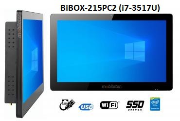 BiBOX-215PC2 (i7-3517U) v.1 - Wodoodporny bezwentylatorowy przemysowy komputer panelowy z norm odpornoci IP65 oraz WiFi