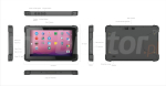 Emdoor Q11 v.1 - Przemysowy 10-calowy tablet z norm IP65 + MIL-STD-810G i 4G, Bluetooth, 4GB RAM, dyskiem 64GB ROM oraz NFC - zdjcie 2