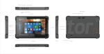 Emdoor I11H v.4 - Odporny na upadki dziesiciocalowy tablet z Windows 10 Pro, Bluetooth 4.2, 4GB RAM pamici, dyskiem 64GB, czytnikiem kodw 2D N3680 Honeywell, NFC  i 4G  - zdjcie 24