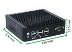 IBOX N3 v.1 BAREBONE - Wytrzymały miniPC z procesorem Intel Celeron, złączami 4x USB 2.0, 2x USB 3.0, 1x RJ-45 COM oraz 2x RJ-45 LAN - zdjęcie 4